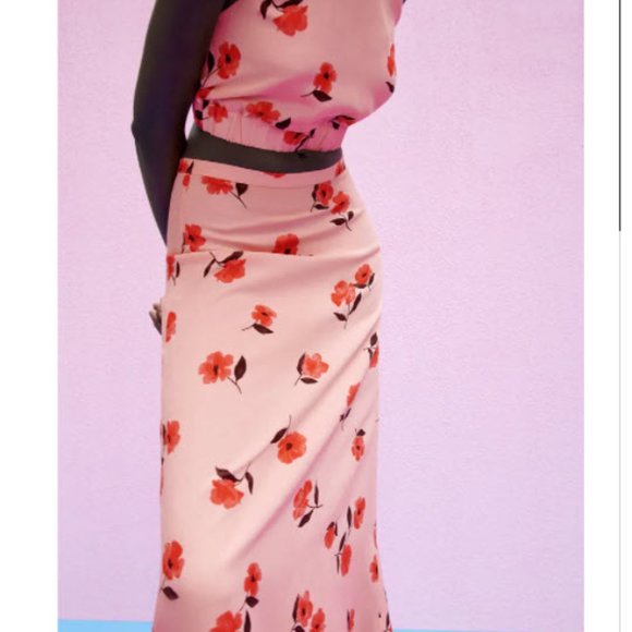 PRINTED LINEN BLEND SKIRT - Picture 6 of 12